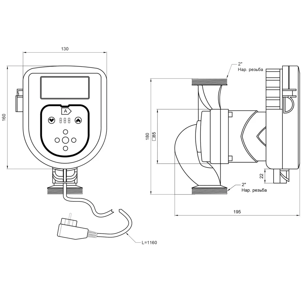 Циркуляційний насос Thermo Alliance LPSA 32/80/180 (LPSA3280180)- Фото 2